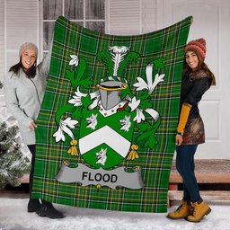 Scottish Flood Coat of Arms Family Crest Ireland Blanket Irish National Tartan Irish County Blanket