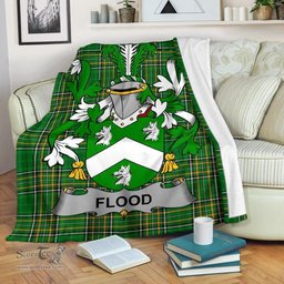 Scottish Flood Coat of Arms Family Crest Ireland Blanket Irish National Tartan Irish County Blanket