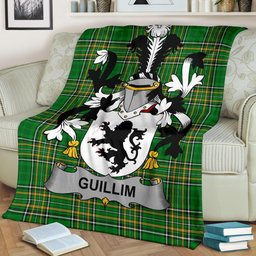 Scottish Guillim Coat of Arms Family Crest Ireland Blanket Irish National Tartan Irish County Blanket