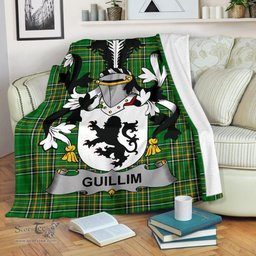 Scottish Guillim Coat of Arms Family Crest Ireland Blanket Irish National Tartan Irish County Blanket