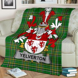 Scottish Yelverton Coat of Arms Family Crest Ireland Blanket Irish National Tartan Irish County Blanket