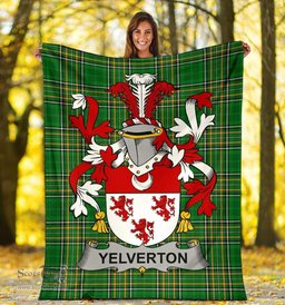Scottish Yelverton Coat of Arms Family Crest Ireland Blanket Irish National Tartan Irish County Blanket