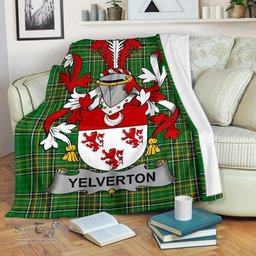 Scottish Yelverton Coat of Arms Family Crest Ireland Blanket Irish National Tartan Irish County Blanket