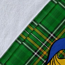 Scottish Gervais Coat of Arms Family Crest Ireland Blanket Irish National Tartan Irish County Blanket