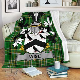 Scottish Wise Coat of Arms Family Crest Ireland Blanket Irish National Tartan Irish County Blanket