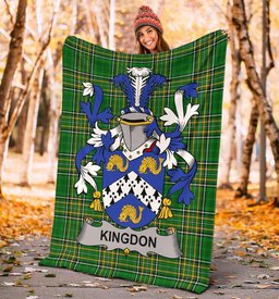 Scottish Kingdon Coat of Arms Family Crest Ireland Blanket Irish National Tartan Irish County Blanket