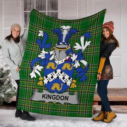 Scottish Kingdon Coat of Arms Family Crest Ireland Blanket Irish National Tartan Irish County Blanket
