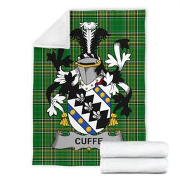 Scottish Cuffe Coat of Arms Family Crest Ireland Blanket Irish National Tartan Irish County Blanket