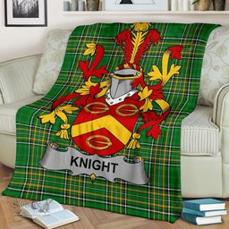 Scottish Knight Coat of Arms Family Crest Ireland Blanket Irish National Tartan Irish County Blanket