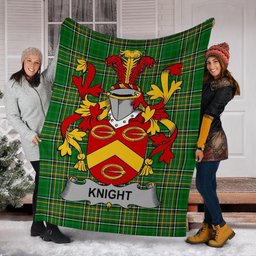 Scottish Knight Coat of Arms Family Crest Ireland Blanket Irish National Tartan Irish County Blanket