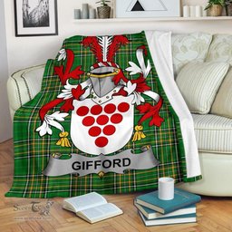Scottish Gifford Coat of Arms Family Crest Ireland Blanket Irish National Tartan Irish County Blanket