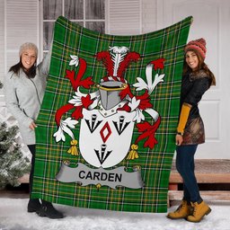 Scottish Carden Coat of Arms Family Crest Ireland Blanket Irish National Tartan Irish County Blanket