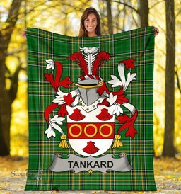 Scottish Tankard Coat of Arms Family Crest Ireland Blanket Irish National Tartan Irish County Blanket