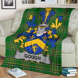 Scottish Gough Coat of Arms Family Crest Ireland Blanket Irish National Tartan Irish County Blanket