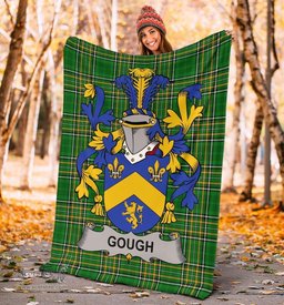 Scottish Gough Coat of Arms Family Crest Ireland Blanket Irish National Tartan Irish County Blanket