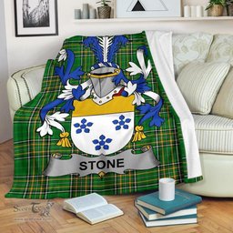 Scottish Stone Coat of Arms Family Crest Ireland Blanket Irish National Tartan Irish County Blanket