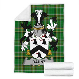 Scottish Daunt Coat of Arms Family Crest Ireland Blanket Irish National Tartan Irish County Blanket
