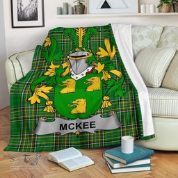 Scottish Kee or McKee Coat of Arms Family Crest Ireland Blanket Irish National Tartan Irish County Blanket