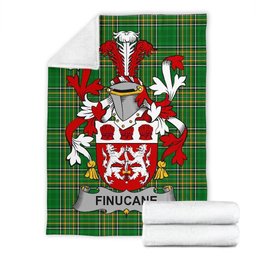 Scottish Finucane or McFinucane Coat of Arms Family Crest Ireland Blanket Irish National Tartan Irish County Blanket