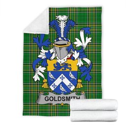 Scottish Goldsmith Coat of Arms Family Crest Ireland Blanket Irish National Tartan Irish County Blanket