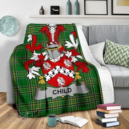 Scottish Child Coat of Arms Family Crest Ireland Blanket Irish National Tartan Irish County Blanket