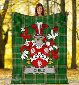 Scottish Child Coat of Arms Family Crest Ireland Blanket Irish National Tartan Irish County Blanket