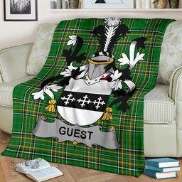 Scottish Guest Coat of Arms Family Crest Ireland Blanket Irish National Tartan Irish County Blanket