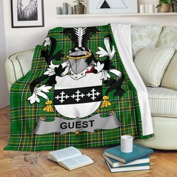 Scottish Guest Coat of Arms Family Crest Ireland Blanket Irish National Tartan Irish County Blanket