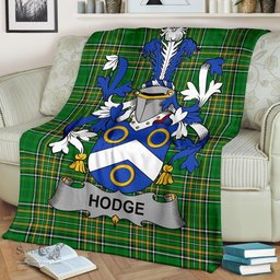 Scottish Hodge Coat of Arms Family Crest Ireland Blanket Irish National Tartan Irish County Blanket