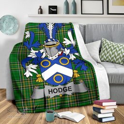Scottish Hodge Coat of Arms Family Crest Ireland Blanket Irish National Tartan Irish County Blanket