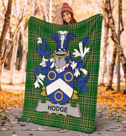 Scottish Hodge Coat of Arms Family Crest Ireland Blanket Irish National Tartan Irish County Blanket
