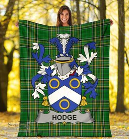 Scottish Hodge Coat of Arms Family Crest Ireland Blanket Irish National Tartan Irish County Blanket