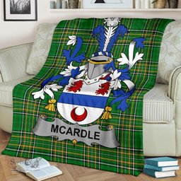 Scottish McArdle Coat of Arms Family Crest Ireland Blanket Irish National Tartan Irish County Blanket