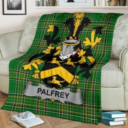 Scottish Palfrey Coat of Arms Family Crest Ireland Blanket Irish National Tartan Irish County Blanket