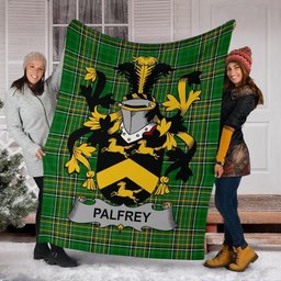 Scottish Palfrey Coat of Arms Family Crest Ireland Blanket Irish National Tartan Irish County Blanket