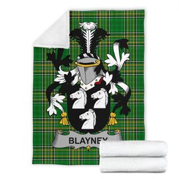 Scottish Blayney Coat of Arms Family Crest Ireland Blanket Irish National Tartan Irish County Blanket