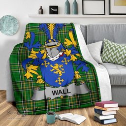 Scottish Wall Coat of Arms Family Crest Ireland Blanket Irish National Tartan Irish County Blanket