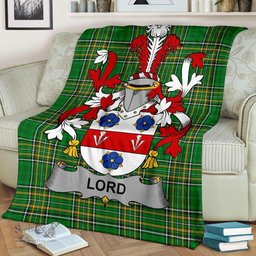 Scottish Lord Coat of Arms Family Crest Ireland Blanket Irish National Tartan Irish County Blanket