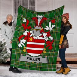 Scottish Fuller Coat of Arms Family Crest Ireland Blanket Irish National Tartan Irish County Blanket