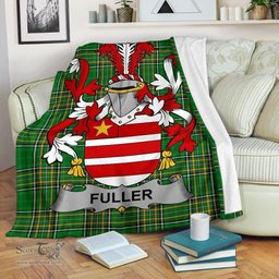 Scottish Fuller Coat of Arms Family Crest Ireland Blanket Irish National Tartan Irish County Blanket