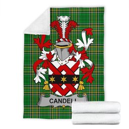 Scottish Candell Coat of Arms Family Crest Ireland Blanket Irish National Tartan Irish County Blanket