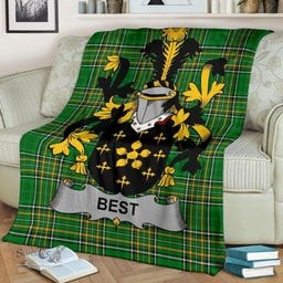 Scottish Best Coat of Arms Family Crest Ireland Blanket Irish National Tartan Irish County Blanket