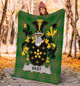Scottish Best Coat of Arms Family Crest Ireland Blanket Irish National Tartan Irish County Blanket