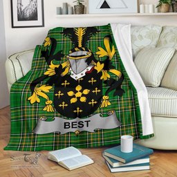 Scottish Best Coat of Arms Family Crest Ireland Blanket Irish National Tartan Irish County Blanket