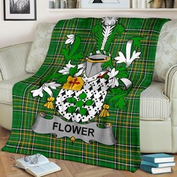 Scottish Flower Coat of Arms Family Crest Ireland Blanket Irish National Tartan Irish County Blanket
