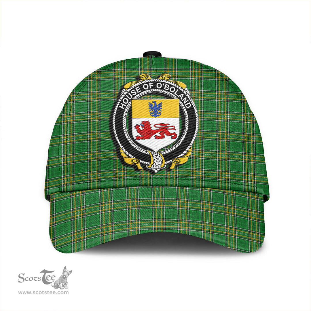 Scottish House of O BOLAND Coat of Arms Family Crest Ireland Cap Irish National Tartan Irish County Cap