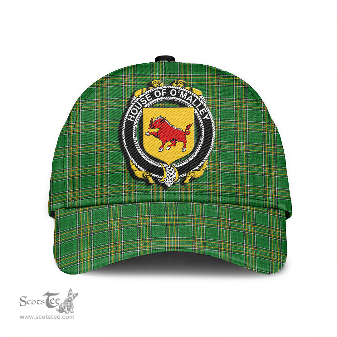 Scottish House of O MALLEY Coat of Arms Family Crest Ireland Cap Irish National Tartan Irish County Cap