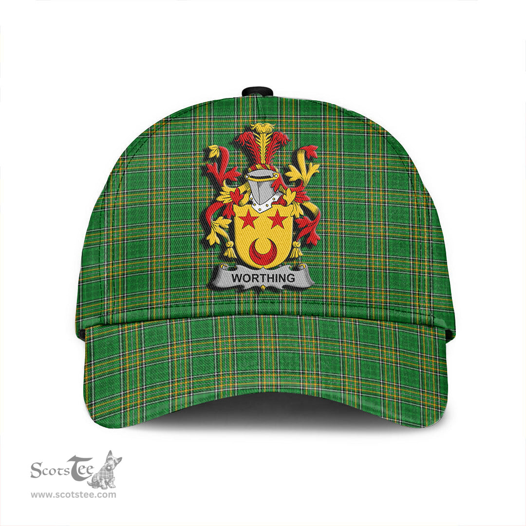 Scottish Worthing Coat of Arms Family Crest Ireland Cap Irish National Tartan Irish County Cap
