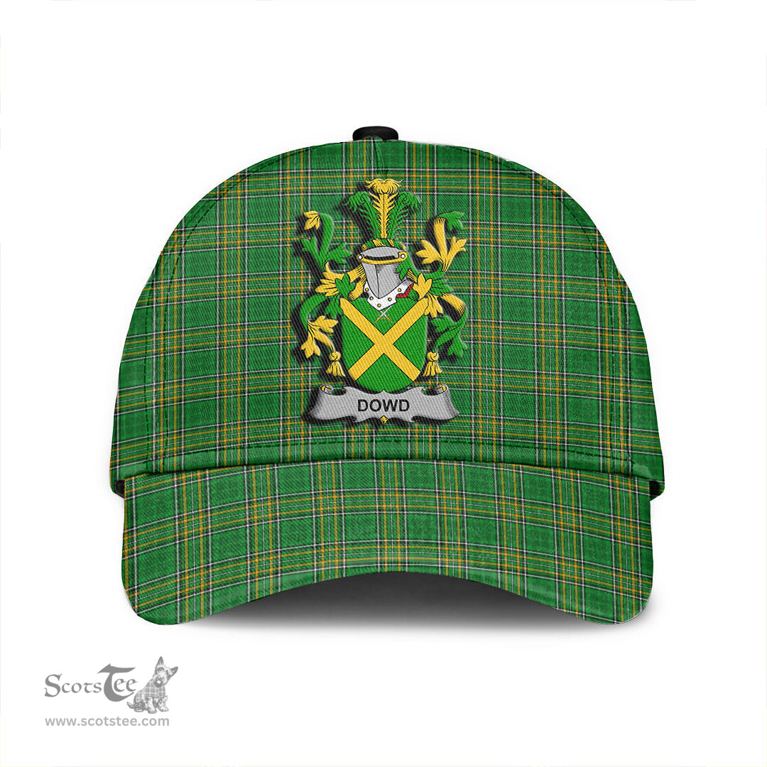 Scottish Dowd or O Dowd Coat of Arms Family Crest Ireland Cap Irish National Tartan Irish County Cap