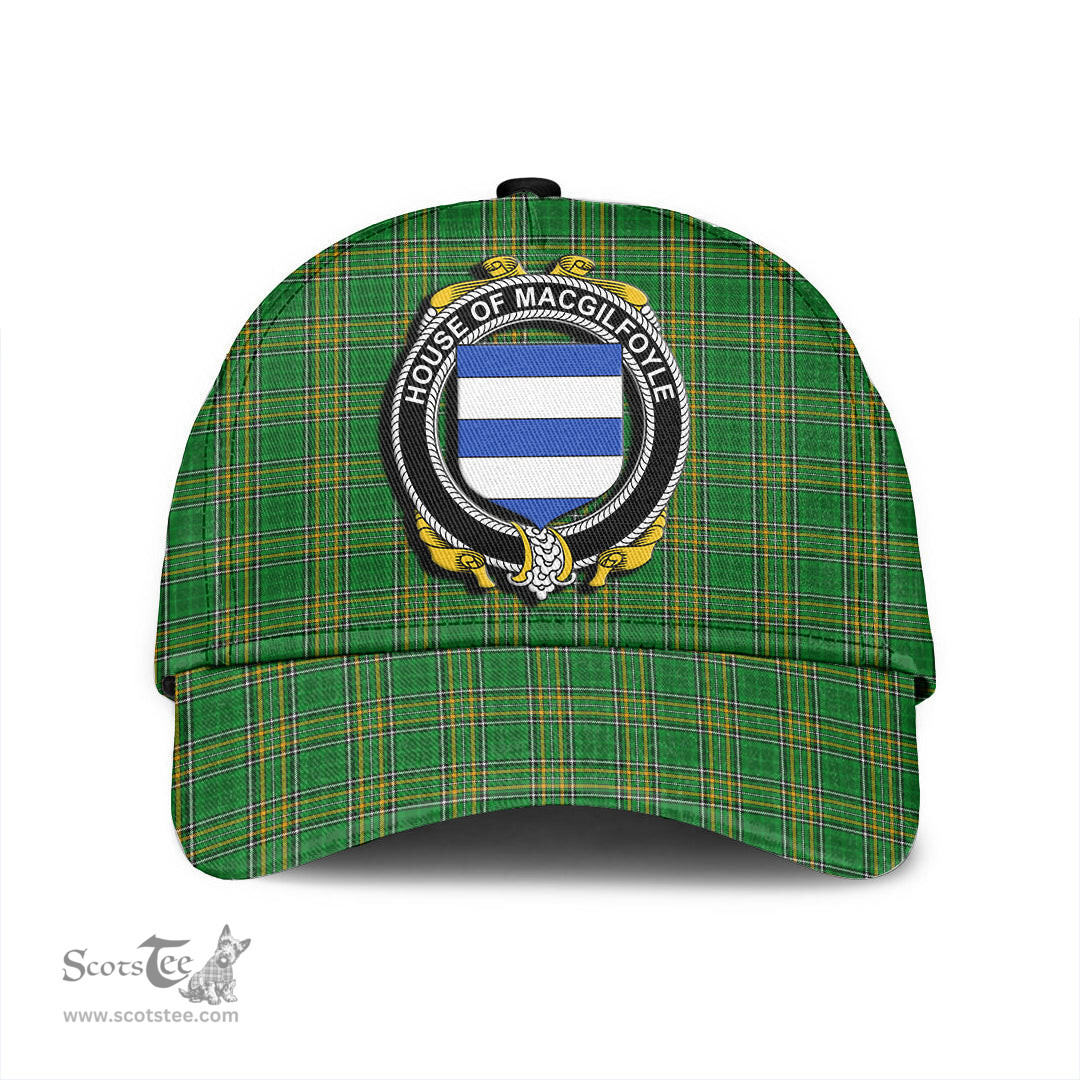 Scottish House of MACGILFOYLE Coat of Arms Family Crest Ireland Cap Irish National Tartan Irish County Cap